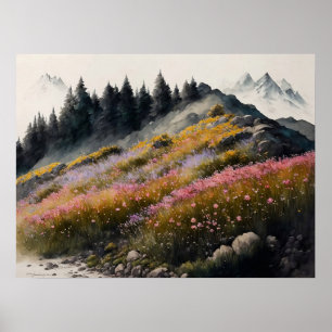 Poster Trabalho de arte alpina