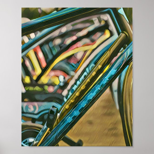 Poster Trabalho de arte Bikes (Frente)