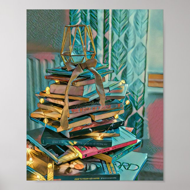 Poster Trabalho de arte de amante de biblioteca (Frente)