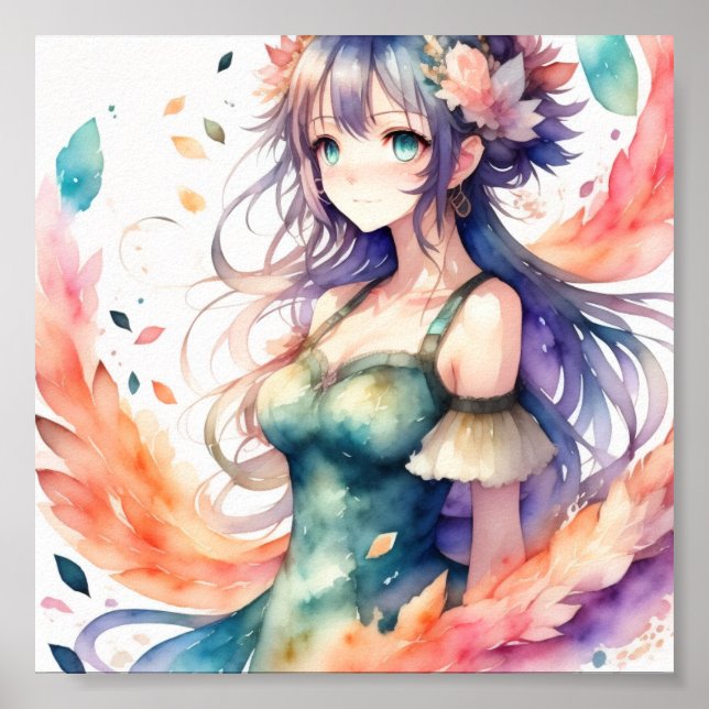 Poster Trabalho de arte de anime (Frente)