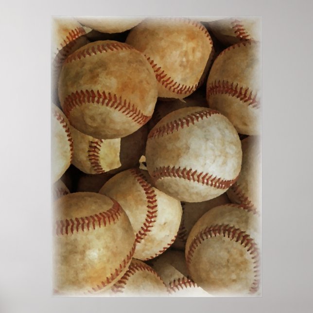 Poster Trabalho de arte de Baseball (Frente)