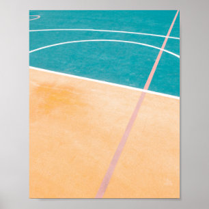 Poster Trabalho de arte de basquete legal