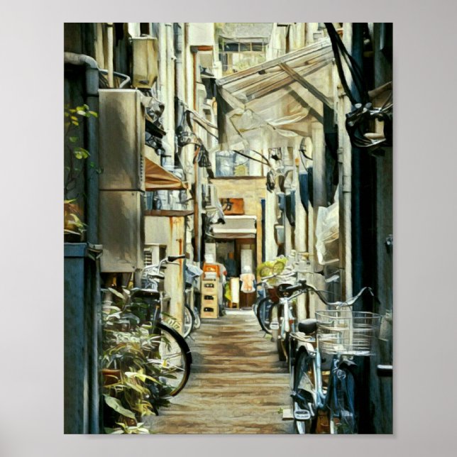Poster Trabalho de arte de bicicleta (Frente)