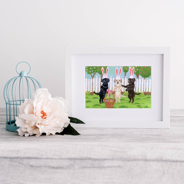 Pôster Trabalho de arte de Coelhinhos Labradores da Pásco (Criador carregado)