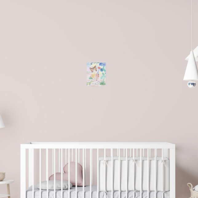 Poster Trabalho de arte de Crianças Personalizadas, brinq (Berçário 2)