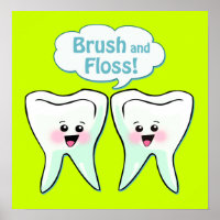Trabalho de arte de dentista de pincel e fio