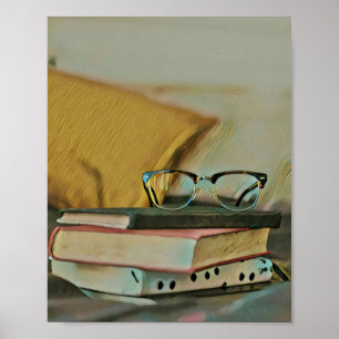 Poster Trabalho de arte de livros de Vintage