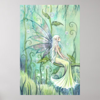 Poster Trabalho de arte de Meditação Fairy Fantasy por Mo