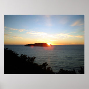 Poster trabalho de arte de oceano e decoração para casa e