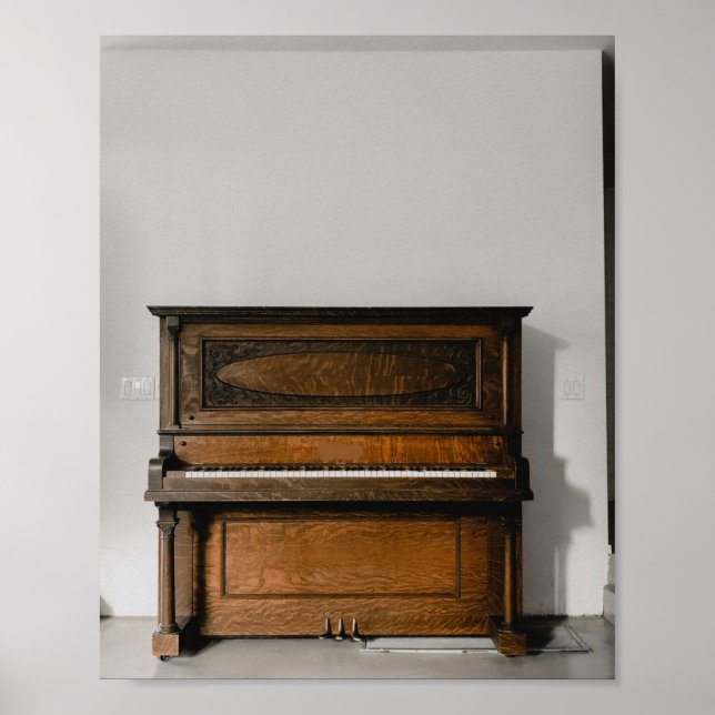 Poster Trabalho de arte de Piano bonito (Frente)