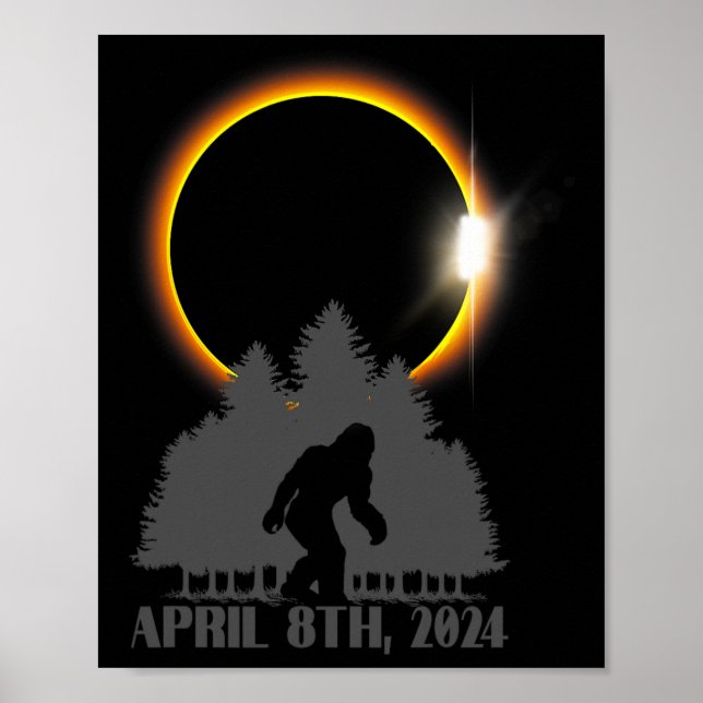 Poster Trabalho de arte de Sasquatch do Eclipse Solar Tot (Frente)