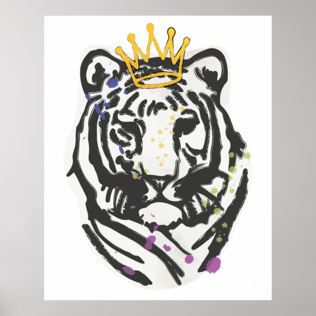 Poster Trabalho de arte de Tigre (Frente)