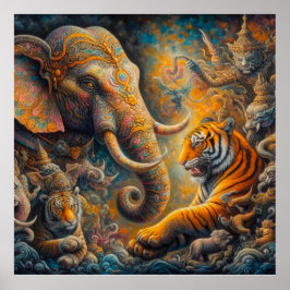 Poster trabalho de arte espiritual