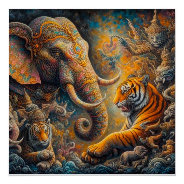 Pôster trabalho de arte espiritual (Frente)