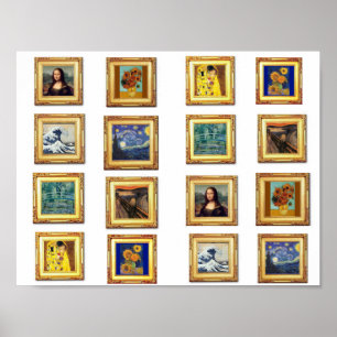Poster Trabalho de arte famoso