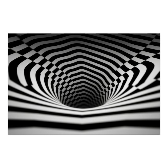 Pôster Trabalho de arte óptico (Frente)