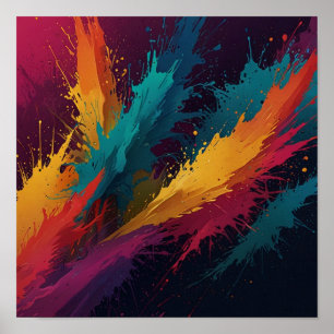 Poster Trabalho de arte pintado à mão Elegante