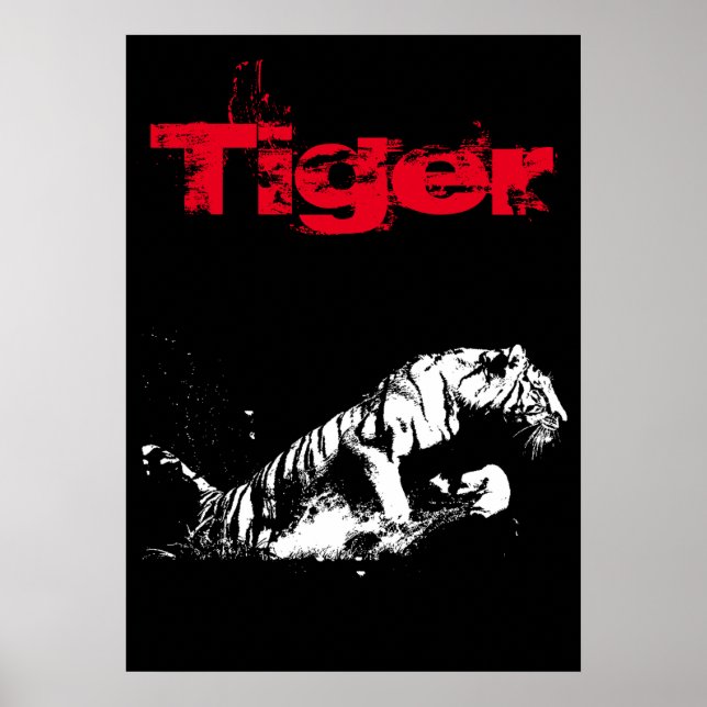 Poster Trabalho de arte Tiger (Frente)