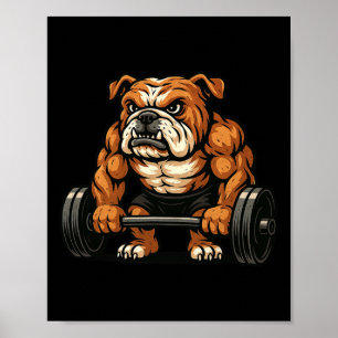 Poster Trabalho do Bulldog Bulldog Inglês