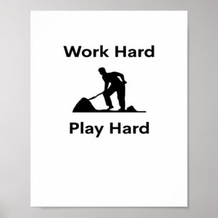 Poster Trabalho Duro Reproduzir Tão Clássico para o Traba