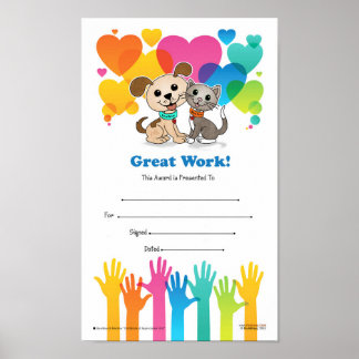 Poster Trabalho excelente! (Certificado de Apreciação nº