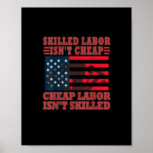 Poster Trabalho Qualificado não é um dia de trabalho bara