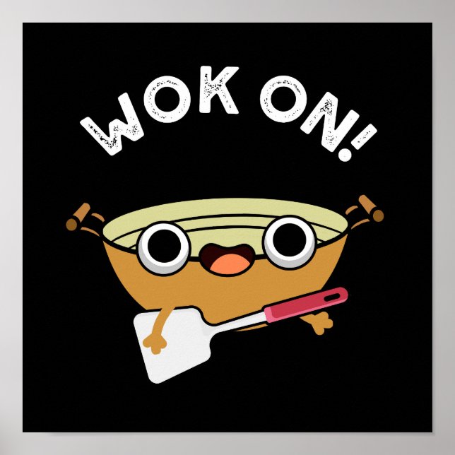 Poster Trabalho sobre o Funny Chinese Cozinhar Pun Dark B (Frente)