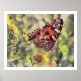 Pôster Trabalhos de arte da borboleta