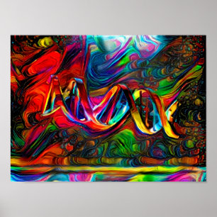 Poster Trabalhos de arte da costa do ADN