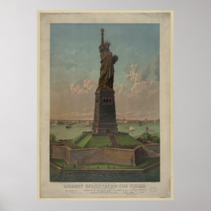 Pôster Trabalhos de arte da estátua da liberdade