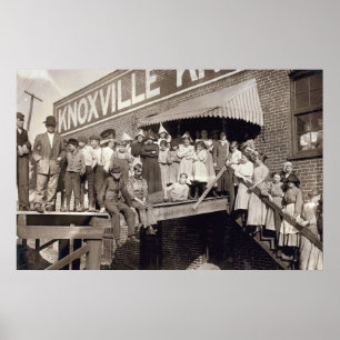 Poster Trabalhos de confecção de malhas de Knoxville,