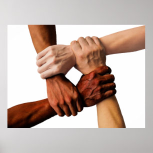 Poster Trabalhos de equipe, êxito de empresa