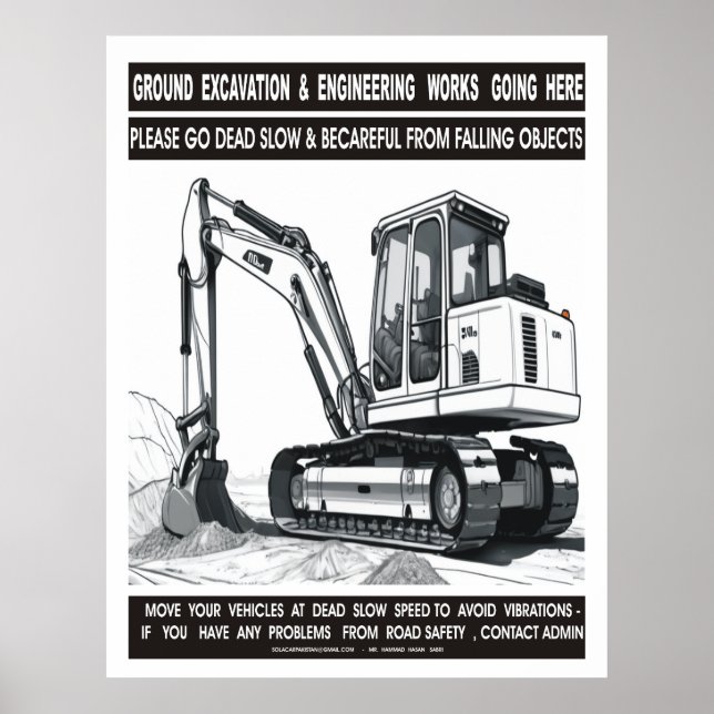 POSTER TRABALHOS DE EXCAVAÇÃO E ENGENHARIA DE TERRA QUE V (Frente)