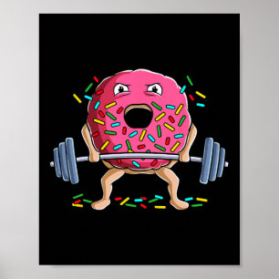 Poster Trabalhos Engraçados De Elevação De Porte De Gym