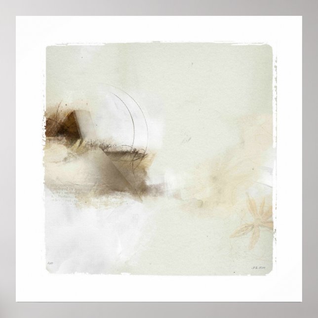 Pôster trabalhos intitulados no papel (Frente)