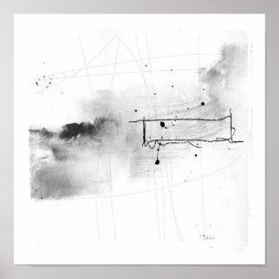 Poster trabalhos intitulados no papel