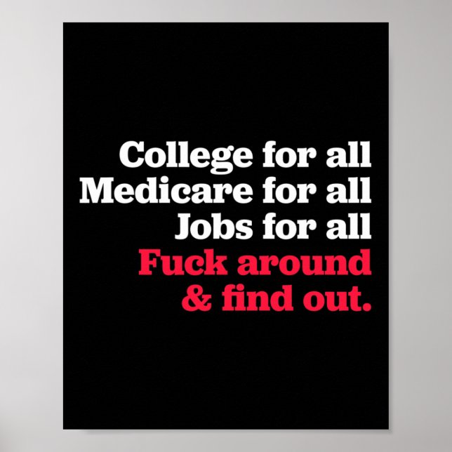 Poster Trabalhos Medicare Faculdade Para Todos Em Torno E (Frente)