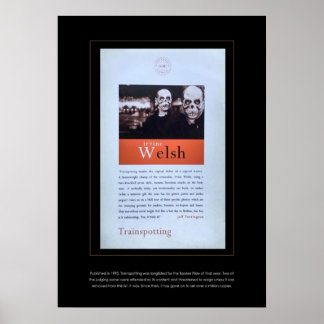 Poster Traçado por Irvine Welsh cobrir de co original