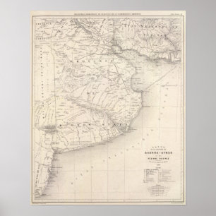 Pôster Trace, província de Buenos Aires, regiões vizinh