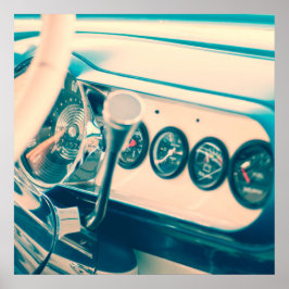 Pôster Traço Clássico do Carro