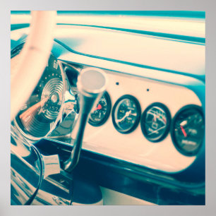 Pôster Traço Clássico do Carro