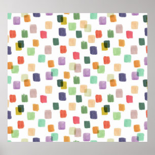 Poster Traço Colorido: Fundo sem Abstrato