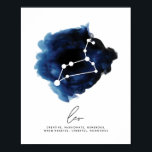 Poster Traços de Caracteres de Constelação de Leo<br><div class="desc">Traços de Caracteres de Constelação de Leo</div>