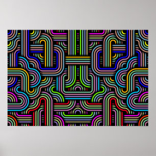 Poster Traços de tecnologia