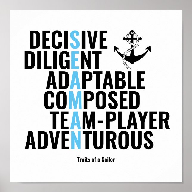 Poster Traços de um Marinheiro (Frente)