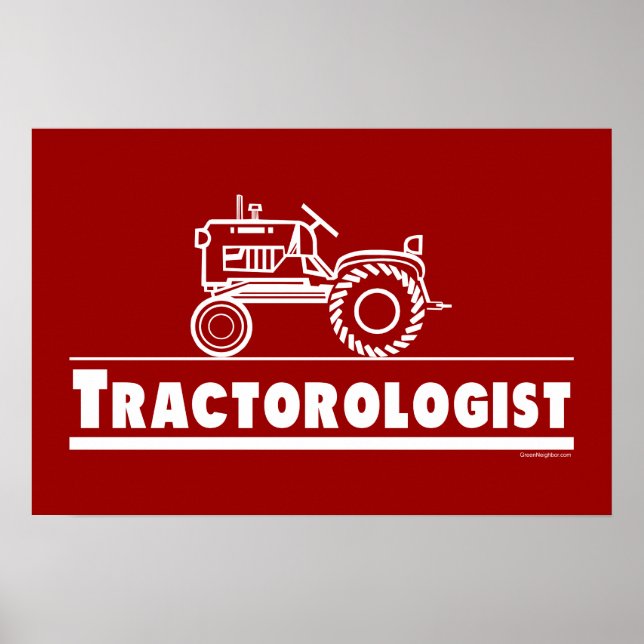 Pôster Tractor Ologist RED (Frente)