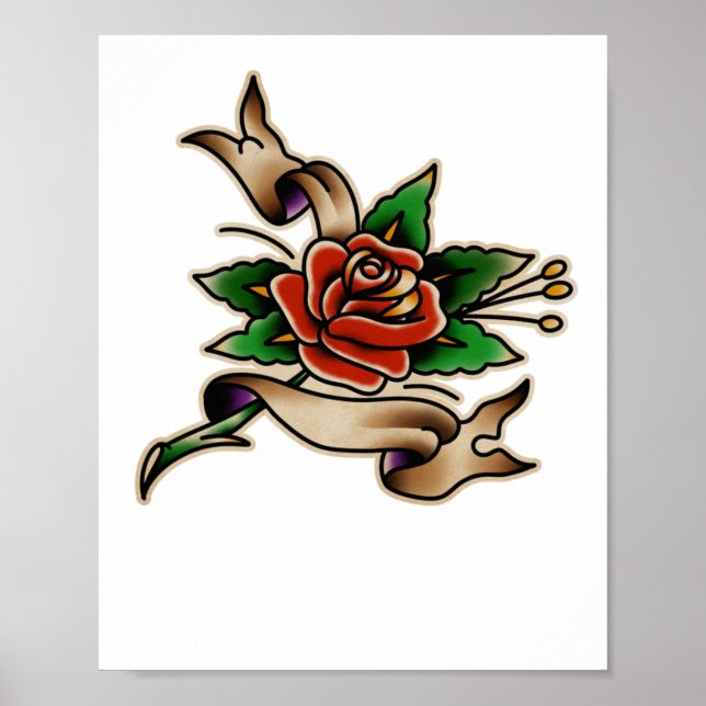 Poster Trad Tattoo 005 Sticker  (Frente)