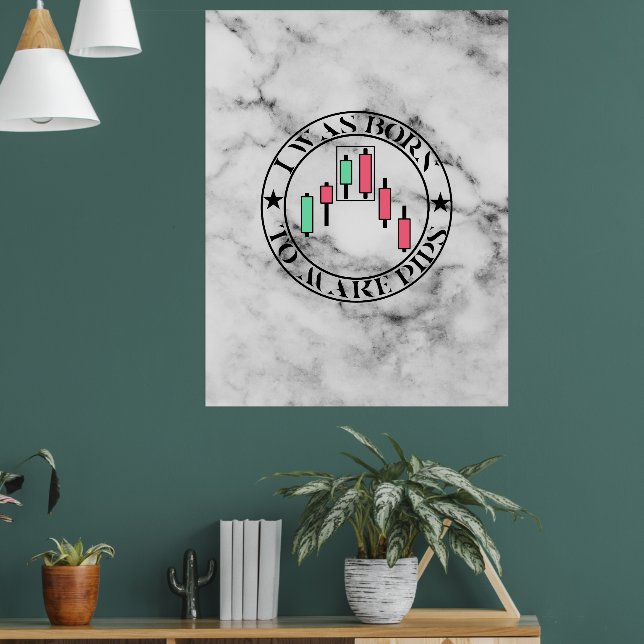 Poster Trade Design | Bearish pattern Marble | Pips (Sala de Estar 1)