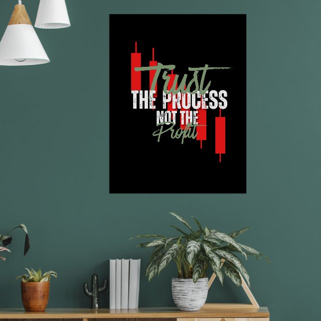 Poster Trade Motivation | Trust | Self discipline (Sala de Estar 1)