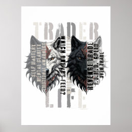 Poster Trader life | Wolf | Both sides